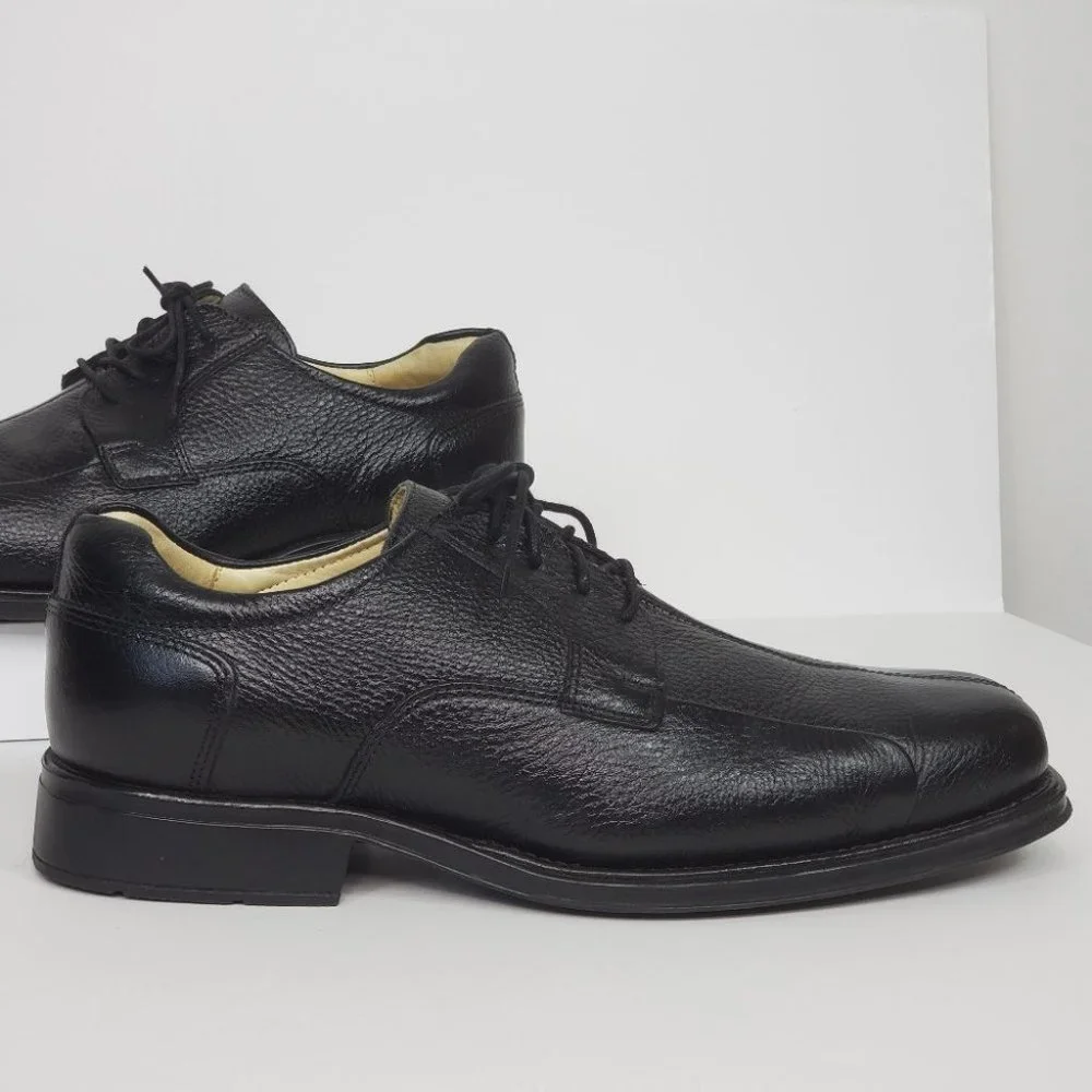 Belvedere Black Bay Ridge Leather Men's Dress Shoe Size 10EEE